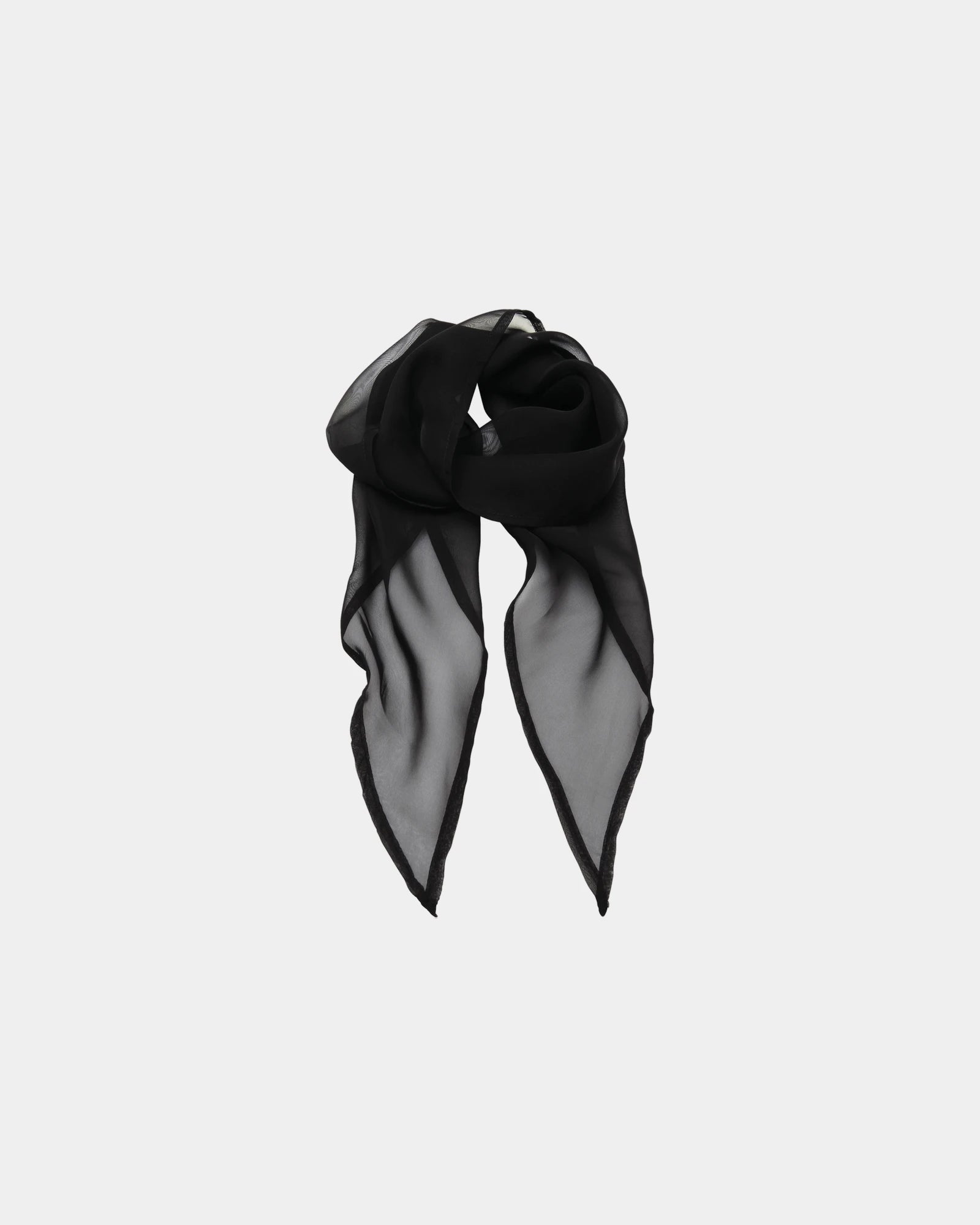 Foulard Damen Polyester glänzend zum Personalisieren - Schwarz